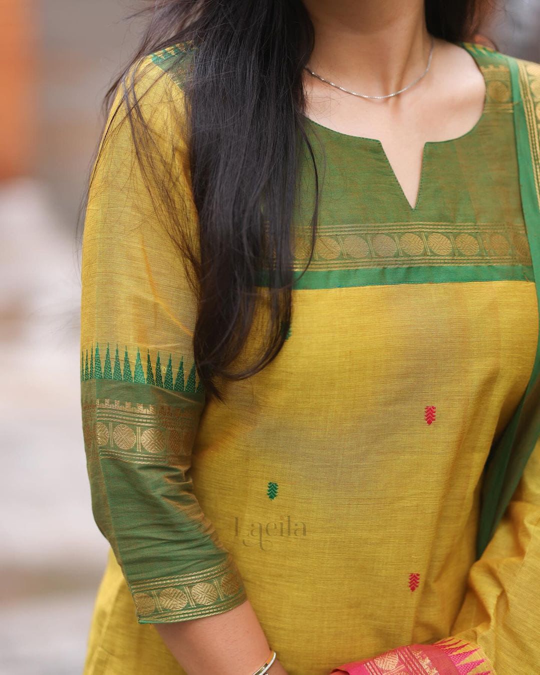 Elegant Yellow Kurti, Leggings, and Dupatta Set for Festive Wear