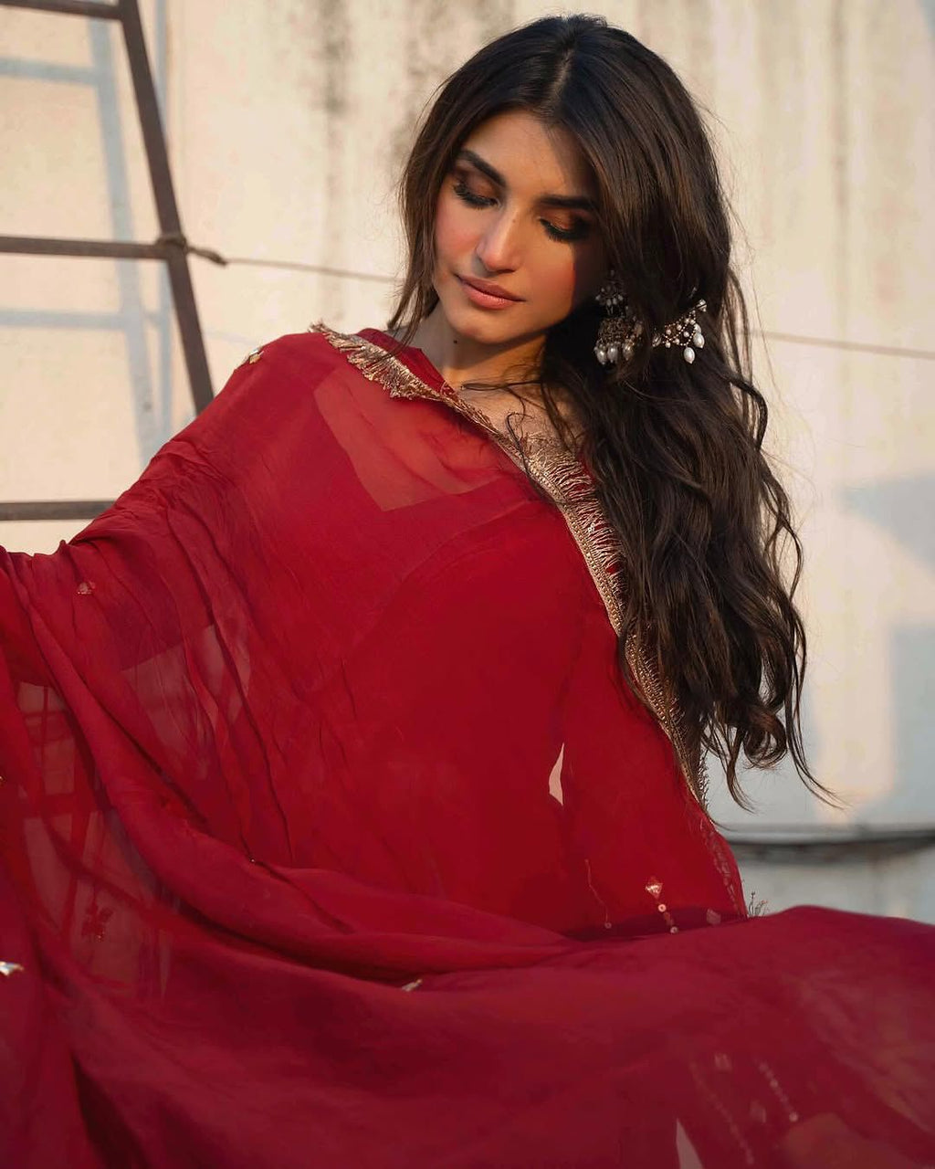 Festive Red Premium Suit Set | SARAk