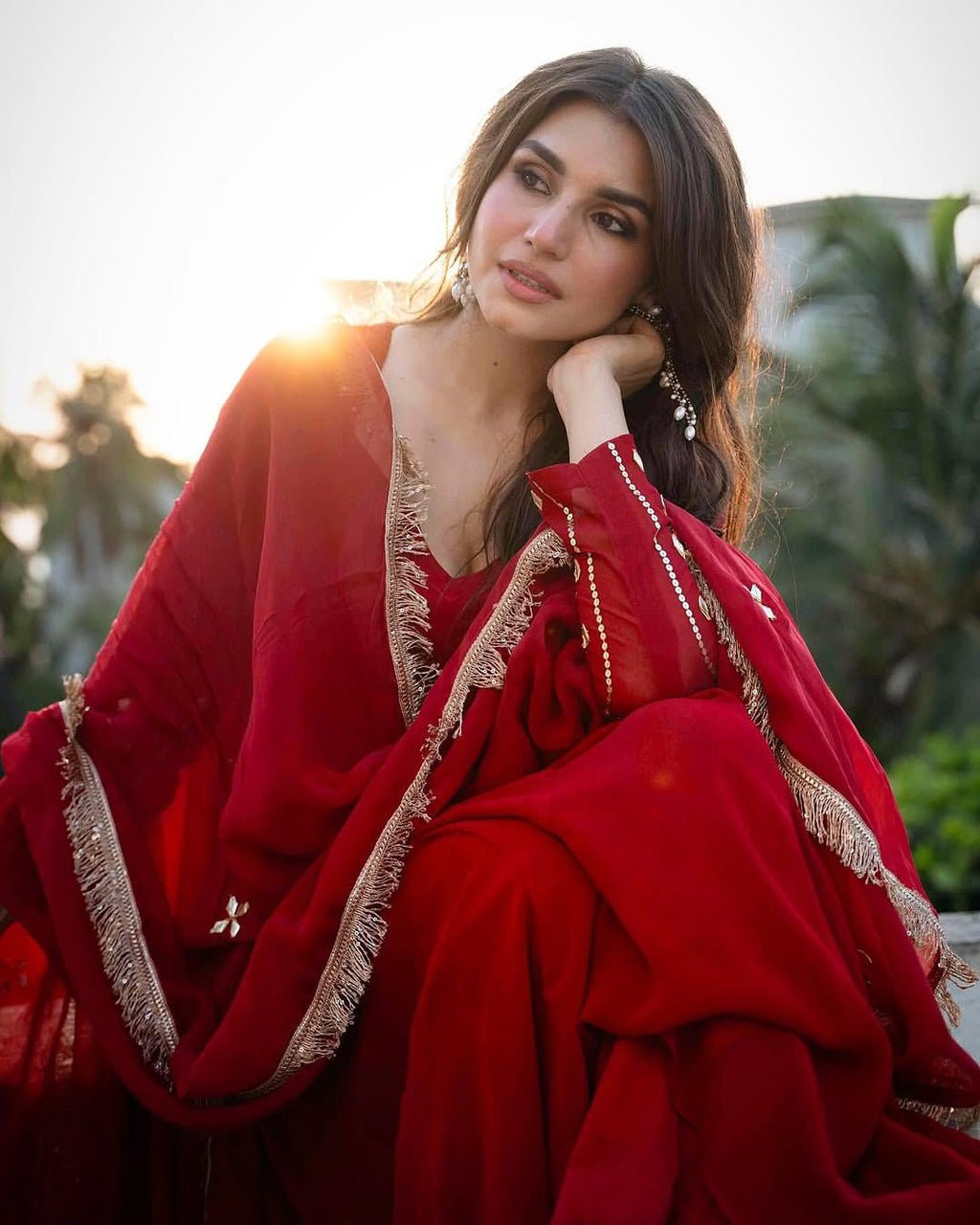 Festive Red Premium Suit Set | SARAk